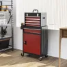 Carro de Herramientas Caja de Herramientas de Acero Carro de Taller con Ruedas Puerta y Cajones para Taller Gara... - Ogal.Es