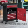 Carro de Herramientas Caja de Herramientas de Acero Carro de Taller con Ruedas Puerta y Cajones para Taller Gara... - Ogal.Es