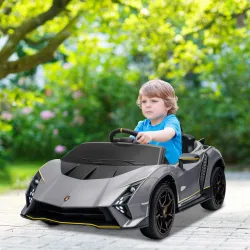 Coche Eléctrico para Niños Lamborghini Autentica con Batería 12V Mando a Distancia Faros Bocina Arranque Suave y... - Ogal.Es