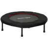 Trampolín de Fitness Ø102 cm Cama Elástica Plegable con Marco de Acero Antideslizantes Carga 100 kg Rojo - Ogal.Es
