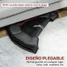 Trampolín de Fitness Ø102 cm Cama Elástica Plegable con Marco de Acero Antideslizantes Carga 100 kg Rojo - Ogal.Es