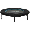 Trampolín de Fitness Ø102 cm Cama Elástica Plegable con Marco de Acero Antideslizantes Carga 100 kg Azul - Ogal.Es