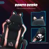 Silla Gamer Reclinable con Altura Ajustable Reposapiés Retráctil Soporte Lumbar y Reposacabezas Desmontable Negro - Ogal.Es