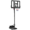 Canasta de Baloncesto para Exteriores/Interiores Altura Ajustable 235-305 cm con Ruedas Base Rellenable Bolsa de... - Ogal.Es