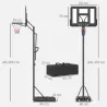 Canasta de Baloncesto para Exteriores/Interiores Altura Ajustable 235-305 cm con Ruedas Base Rellenable Bolsa de... - Ogal.Es