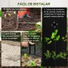 Malla Geotextil 2x25 m Malla de Jardín contra Malas Hierbas 60 g/m² Rollo de Malla Antimaleza Negro - Ogal.Es