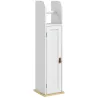 Columna de Baño Armario de Baño con Compartimento Abierto Puerta 2 Estantes Ajustables y Portarrollo 20x20x80 cm... - Ogal.Es