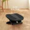Reposapiés con Altura y Ángulo Ajustable Reposa Pies con Superficie de Masaje y Almohadillas Antideslizantes Gris - Ogal.Es