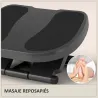 Reposapiés con Altura y Ángulo Ajustable Reposa Pies con Superficie de Masaje y Almohadillas Antideslizantes Gris - Ogal.Es