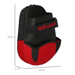 Manopla de Boxeo Paos Muay Thai MMA Curvadas para Entrenamiento Karate Taekwondo Kickboxing Training Rojo - Ogal.Es