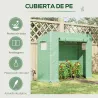 Invernadero de Exterior con Ventanas y Marco de Acero Invernadero para Cultivar Tomates Flores 200x76x168 cm Verde - Ogal.Es