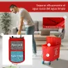 Cubo de Fregar 20L con Ruedas y Escurridor Cubo para Fregona con Separador de Agua 60x27x70,5 cm Rojo - Ogal.Es