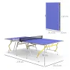Mesa de Ping Pong Plegable Mesa de Tenis de Mesa Diseño Compacto con Red y Reposapiés Ajustables 274x152,5x76 cm... - Ogal.Es