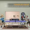 Mesa de Ping Pong Plegable Mesa de Tenis de Mesa Diseño Compacto con Red y Reposapiés Ajustables 274x152,5x76 cm... - Ogal.Es
