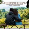 Banco de de Madera con 2 Ruedas Decorativas Estilo Rústico Carga 200 kg 120x29x39 cm Carbonizado - Ogal.Es