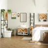 Armario de Pared para Baño Armario Colgante con 2 Puertas Estante Ajustable y Estante Abierto 59x20x60 cm Multic... - Ogal.Es