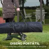 Carpa Plegable Gazebo 3,3x3,3 m con 4 Paredes Laterales de Malla Anti-UV y Bolsa de Transporte Gris - Ogal.Es