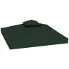 Toldo de Recambio 3x3 m con Techo Doble con Orificios de Drenaje y Protección UPF30+ Verde Solo Toldo NO Incluye... - Ogal.Es