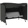 Funda para Balancín de Jardín con Cremallera Cubierta para Muebles de Exterior 205x124x164 cm Gris Oscuro - Ogal.Es