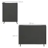 Funda para Balancín de Jardín con Cremallera Cubierta para Muebles de Exterior 205x124x164 cm Gris Oscuro - Ogal.Es