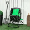 Compostador Giratorio 65L con Sistema de Ventilación y Base de Acero para Compostaje de Residuos Orgánicos 60x49... - Ogal.Es