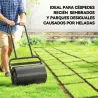 Rodillo para Césped de 38L Relleno de Arena o Agua con Mango en U para Jardín Granja Negro - Ogal.Es