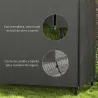 Funda para Balancín de Jardín con Cremallera Cubierta para Muebles de Exterior 177x114x152 cm Gris Oscuro - Ogal.Es