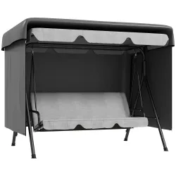Funda Protectora Impermeable para Balancín de Jardín 3 Plazas con Cremallera Antipolvo y Antiviento 215x155x150 cm - Ogal.Es