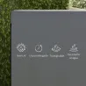 Funda Protectora Impermeable para Balancín de Jardín 3 Plazas con Cremallera Antipolvo y Antiviento 215x155x150 cm - Ogal.Es