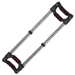 Expansor de Pecho con Resistencia Ajustable de 10-50 kg para Desarrollo Muscular de Brazos 80x22x5 cm Negro - Ogal.Es