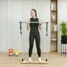 Barra Pilates con Bandas Elásticas Tabla Inclinada Ajustable y Resistencia Personalizable para Estiramientos 90x... - Ogal.Es