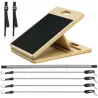 Barra Pilates con Bandas Elásticas Tabla Inclinada Ajustable y Resistencia Personalizable para Estiramientos 90x... - Ogal.Es