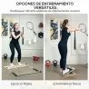 Barra Pilates con Bandas Elásticas Tabla Inclinada Ajustable y Resistencia Personalizable para Estiramientos 90x... - Ogal.Es