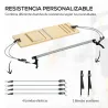 Barra Pilates con Bandas Elásticas Tabla Inclinada Ajustable y Resistencia Personalizable para Estiramientos 90x... - Ogal.Es
