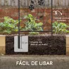 Juego de 2 Enrejados de Jardín Soportes para Enredaderas de Acero para Flores Plantas en Patio 38x98 cm Negro - Ogal.Es