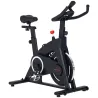 Bicicleta Estática de Interior con Volante de Inercia de 15 kg Monitor LED con Pulsómetro Manillar y Asiento Aju... - Ogal.Es