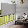 Toldo Lateral Retráctil Pantalla Enrollable Mampara de Privacidad Impermeable y Anti-UV Protege la Privacidad Gr... - Ogal.Es