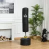 Saco de Boxeo de Pie para Adultos 170cm Punching Ball con Base Rellenable para Hogar Gimnasio Negro - Ogal.Es