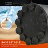 Saco de Boxeo de Pie para Adultos 170cm Punching Ball con Base Rellenable para Hogar Gimnasio Negro - Ogal.Es