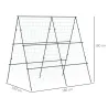 Soporte para Plantas Trepadoras de Jardín Triangular con Estructura de Acero para Frutas Verduras 180x100x180 cm... - Ogal.Es