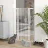 Barrera para Perros Extra Alta con Ancho Ajustable 77-104 cm Puerta para Perros con Extensiones y Puerta de Paso... - Ogal.Es