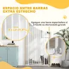Barrera para Perros Extra Alta con Ancho Ajustable 77-104 cm Puerta para Perros con Extensiones y Puerta de Paso... - Ogal.Es