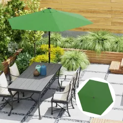 Toldo de Recambio de Sombrilla de 3 m Toldo de Repuesto para Sombrilla con Ventilación Superior Protección UV 30... - Ogal.Es