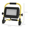 Foco LED con 4250 Lúmenes IP65 6500K Resistente a la Intemperie Ajustable y Portátil 25,5x16x25,5 cm Amarillo - Ogal.Es