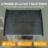 Marquesina de Protección contra Sol y Lluvia 100x75x23 cm con Cubierta de Policarbonato para Puertas y Ventanas ... - Ogal.Es