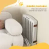 Barrera de Seguridad para Perros Valla para Perros Plegable 207,5 cm con Pies Extraíbles para Escalera Pasillo B... - Ogal.Es