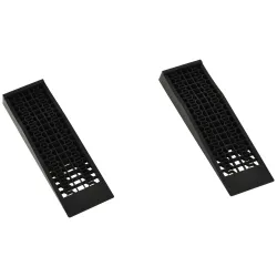 Conjunto de 2 Rampas para Coche de Plástico Rampas Portátiles Carga de hasta 3 Toneladas Rampas para SUV Furgonetas - Ogal.Es