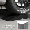 Conjunto de 2 Rampas para Coche de Plástico Rampas Portátiles Carga de hasta 3 Toneladas Rampas para SUV Furgonetas - Ogal.Es
