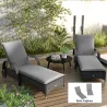 2 Cojines para Tumbonas de Jardín con Protección UV Resistentes a Salpicaduras 193x58x6 cm Gris - Ogal.Es