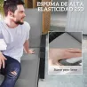 2 Cojines para Tumbonas de Jardín con Protección UV Resistentes a Salpicaduras 193x58x6 cm Gris - Ogal.Es